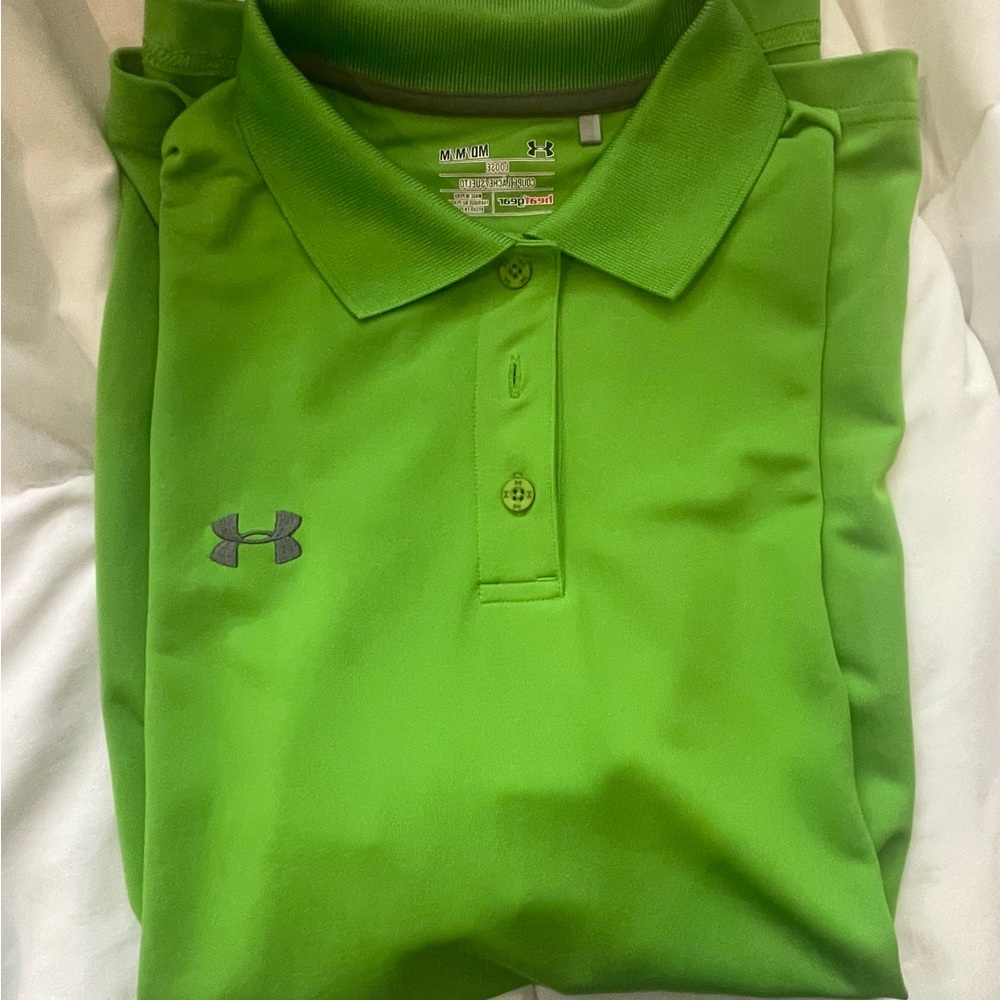 Under Armour Bright Green Polo